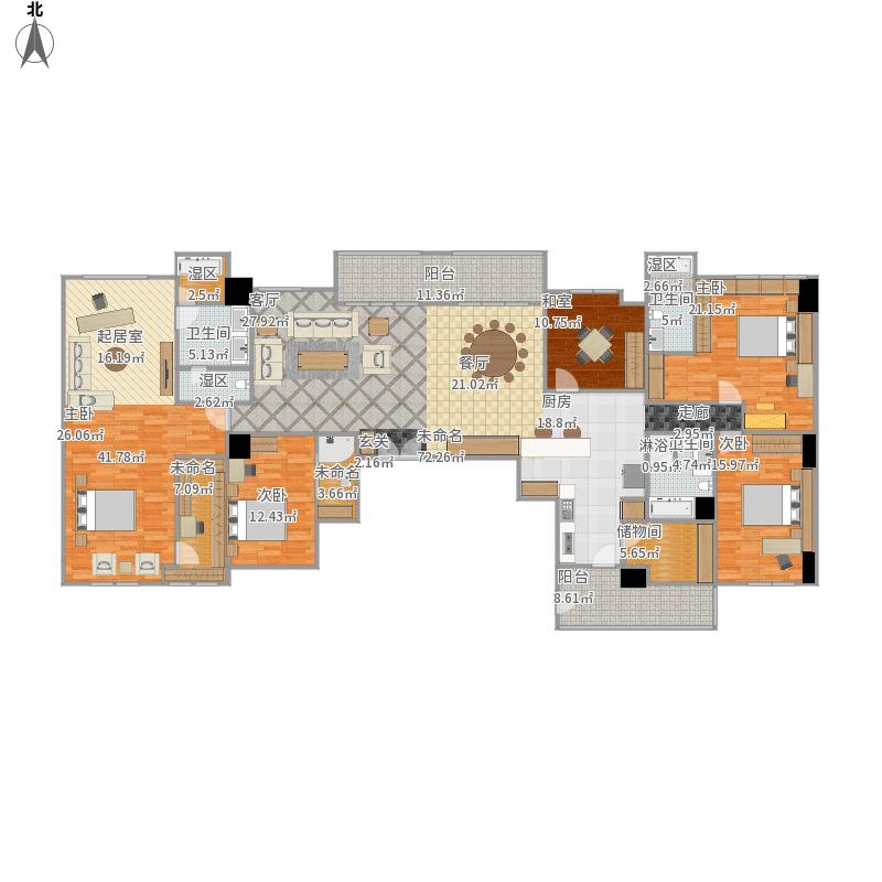 264平现代简约四居室装修案例