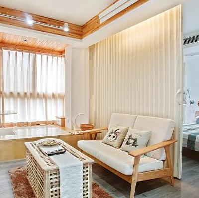 日式原木客厅