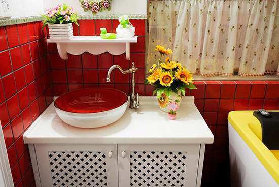 红色家居之浴室